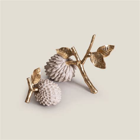 Buy Custard Grey & Gold Apple Decor Set of 2 Online – Address Home