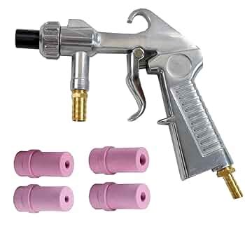 Metal Polishing Etching Gun Sand Blaster Gun Kit With 10 Ceramic ...