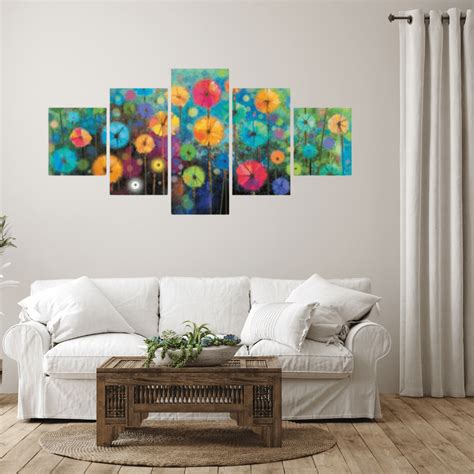 Rainbow Flowers Wall Art – Allure Box