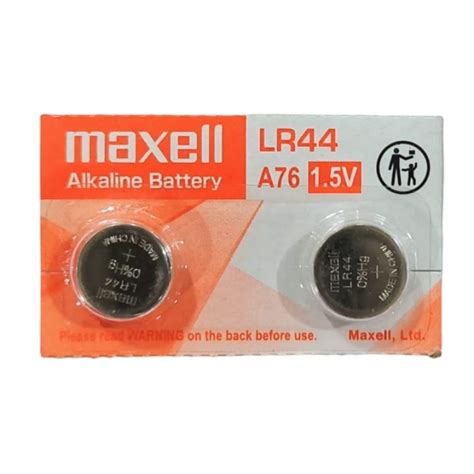 Maxell LR44 (Original) 1.5V Alkaline Button cell Battery - 2 Pieces ...