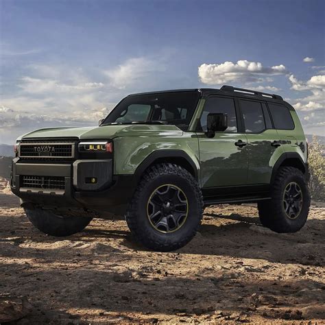 Explore the Stunning Desert Landscape with a Green SUV