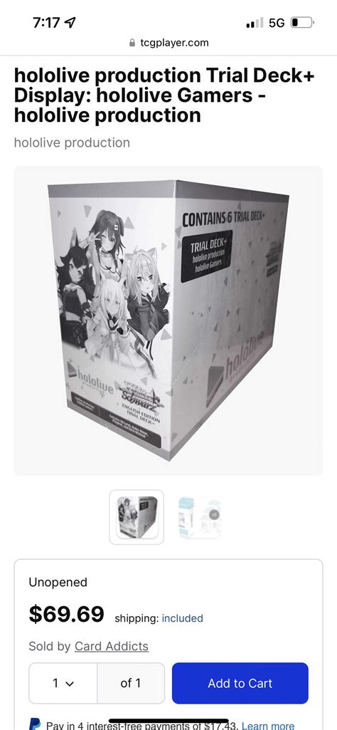 I’ve found a hololive gamers trial deck display for only 70 bucks on ...