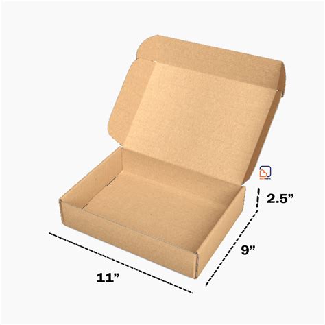11 x 9 x 2.5 inch (OD) 3ply Tuck in Mailer Boxes - Brown – Packnest