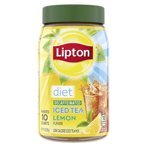 Lipton Diet Decaffeinated Lemon Iced Tea Mix 3 Oz – Mr Sabor