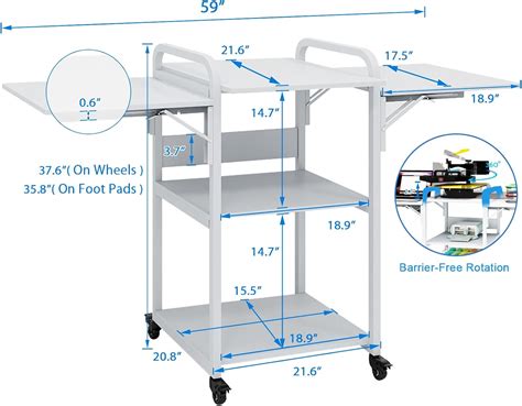 PUNCIA 3 Tier Movable Heat Press Table Foldable Heat India | Ubuy