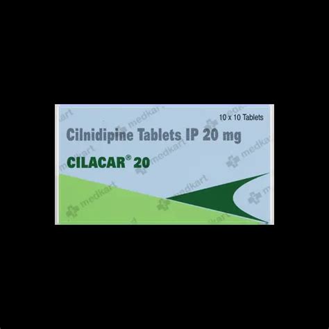 CILACAR 20MG TABLET 10'S Price, Uses, Side Effects & Substitutes | Medkart