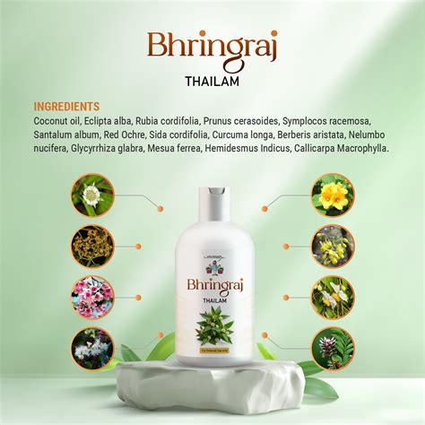 Bhringraj Thailam – Ayurvedic Hair Oil for Hair Fall, Grey Hair & Bald ...