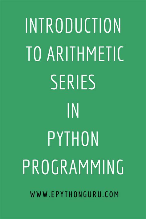 Image result for Python Suite Arithmetique