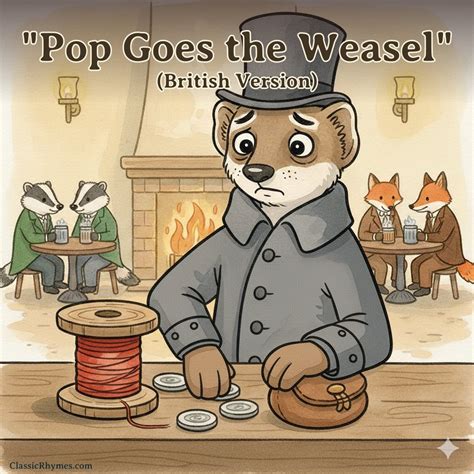 Pop Goes the Weasel: Lyrics, Meaning & Printable PDF - Classic Rhymes