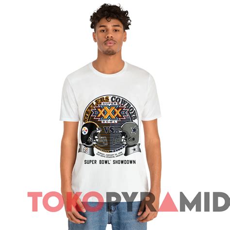 Vintage 1996 Super Bowl XXX Steelers VS Cowboys T-Shirt - TokoPyramid