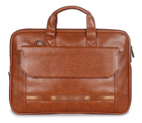 THE CLOWNFISH Unisex Triton Faux Leather Expandable 15.6 Inch Laptop T ...