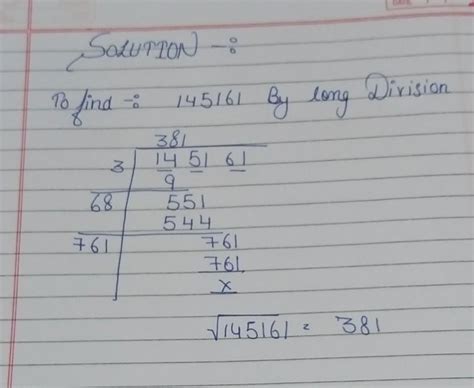 145161 long divison method - Brainly.in