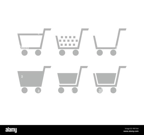Shopping carts with at sign Cut Out Stock Images & Pictures - Alamy