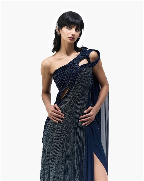 The Sculpted Drape Saree Gown – Gaurav Gupta Official