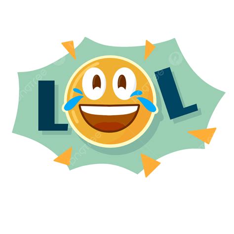 Lol Emoji PNG Image, Funny Lol Sticker With Emoji, Funny, Sticker ...