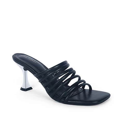Buy Victoria Flaunt Multi Strap Black Sandles | Lino Perros