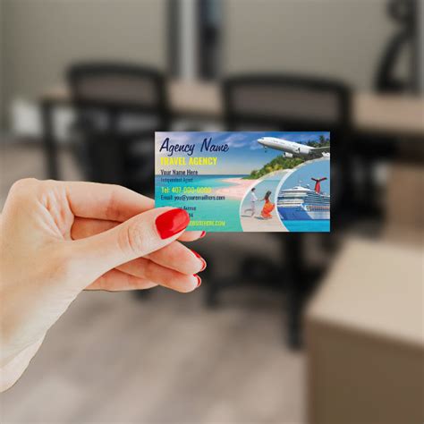 Travel Agent Business Cards 的图像结果