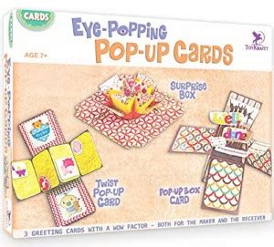 ToyKraft Paper Craft Kits - Eye-Popping Pop-Up Cards - Make 3 Greeting ...