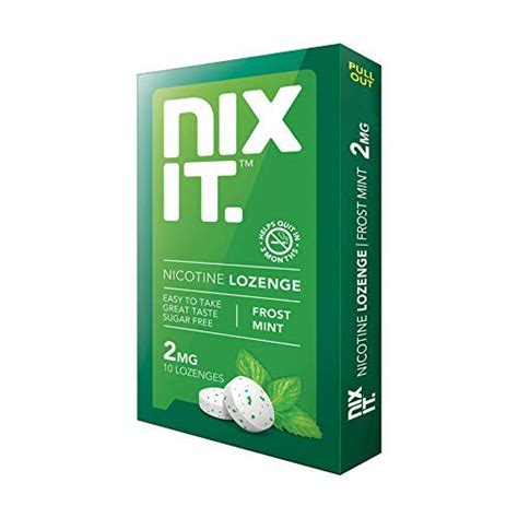 Nixit Nicotine Mint Lozenge (Pack of 7), Sugar Free - Helps Quit ...