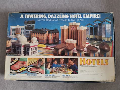 Milton Bradley MB hotels board game dimensional game of high rises and ...
