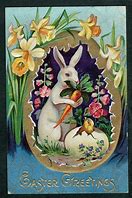 Image result for Antique Easter Bunny