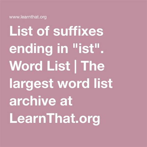 5Letter Words Ending In Ist