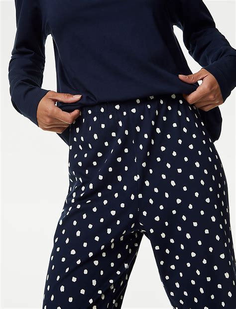 Buy Pure Cotton Printed Pyjama Set at Marks & Spencer