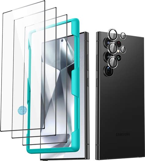 ESR 3+1 Pack for Samsung Galaxy S24 Ultra Screen Protector Set, 3 ...