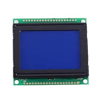 LCD12864 LCD Display Module White Character Blue Background Dot Matrix ...