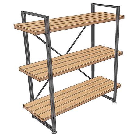 1000-000015 Retail First Inc 48 in H X 1675 in W X 47 in L Black 3Tier ...