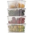 Buy Entisia Fridge Container - Plastic Transparent Fridge Storage Box ...