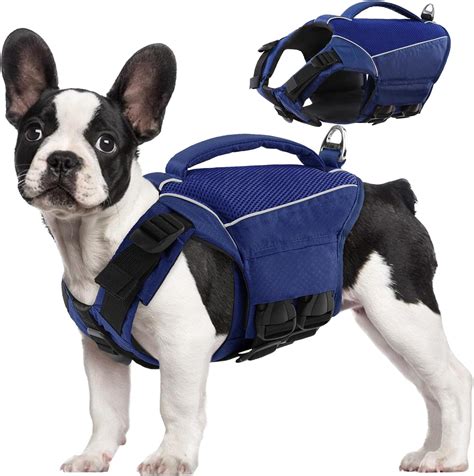 Amazon.com : SUNFURA Dog Life Jacket, Reflective Dog Life Vest Dog ...