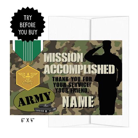 Army Thank You Card, Army Theme Thank You Cards, Army Party Thank You ...
