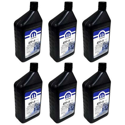 Mopar 68218057AB ATF+4 Automatic Transmission Fluid, 1 Quart (6 Pack ...