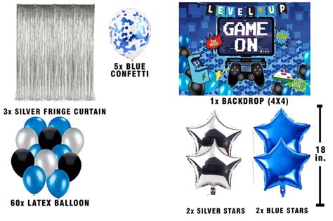 Buy Gaming Theme Birthday Party Decorations Complete Set | Party ...