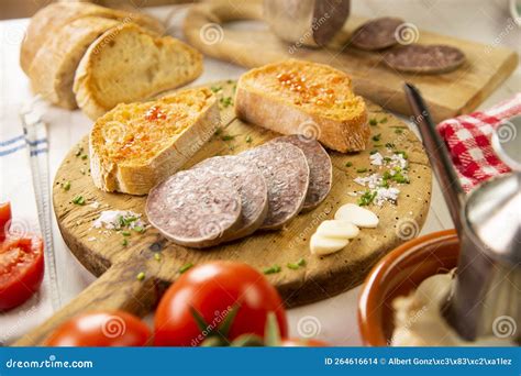 Bull, Traditional Spanish Cooked Sausage. Stock Photo - Image of bull ...