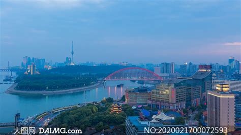 武汉城市美丽夜景高清摄影图片_大图网图片素材