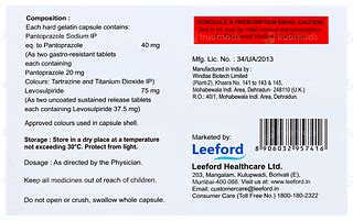 Pantafol Sl 75/40 MG | Order Pantafol Sl 75/40 MG Capsule Sr Online at ...