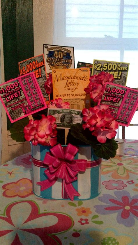 Lottery ticket raffle or silent auction basket - Cute idea for school ...