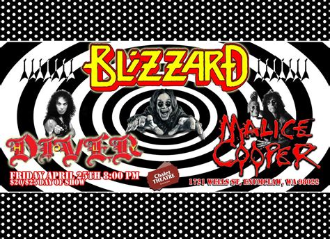 Blizzard, Holy Diver, & Malice Cooper, Chalet Theatre, Enumclaw, 25 ...