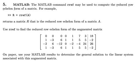 Image result for Rref in MATLAB