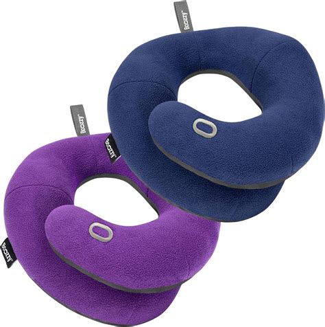 Amazon.com: BCOZZY Pillow Bundle: Includes 2 Travel Neck Pillows for ...