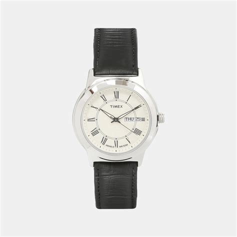 Timex Fashion Men Quartz Beige Dial Analog Leather Watch TWEG18005 ...