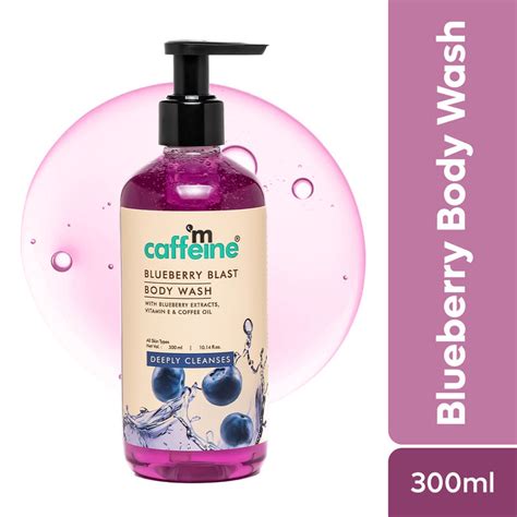Buy MCaffeine Blueberry Blast Body Wash With Fruity Fresh Blueberry ...