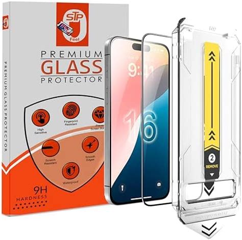 STP FEEL® EZEE Premium Tempered Glass Guard For iPhone 16 5G / iPhone ...