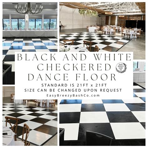 Black And White Dance Floor Dance Floors : Black & White Indoor