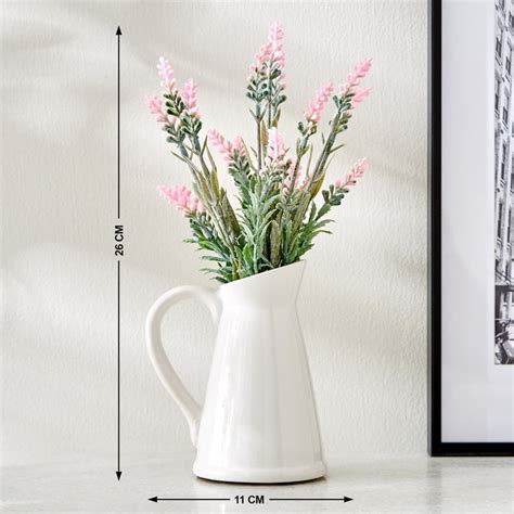 Buy Gloria Glaze Artificial Flowers in Ceramic Jug from Home Centre at ...