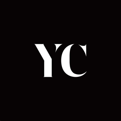 YC Letter Logo Elegant Wave Monogram Design Stock Vector - Illustration ...