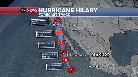 Hilary track and updates: 1st ever tropical storm watch issued in ...