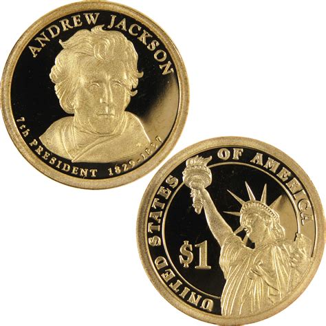 2008 S Andrew Jackson Presidential Dollar Choice Proof $1 Coin